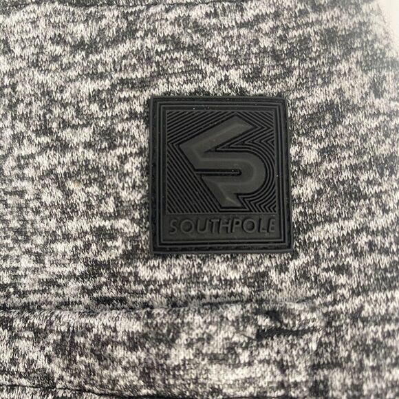 Southpole Joggers Men Size M Gray Marled Sweatpants Drawstrings Pockets Comfort - Picture 8 of 16